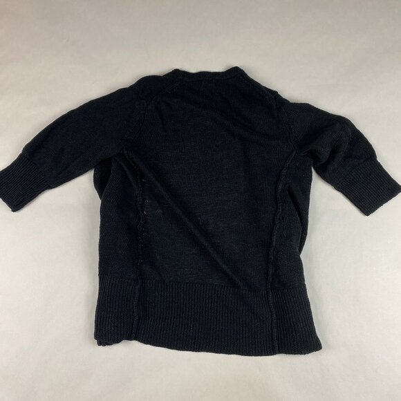 J Jill Cardigan Women's Size Small Petite 100% Linen Black - Picture 4 of 13